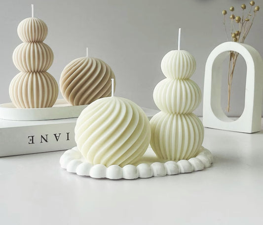 Velas decorativas em bola